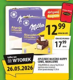 Arhelan Alpejskie Mleczko Happy Cows Milka oferta