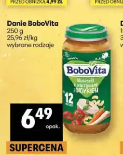 Delikatesy Centrum Danie kluseczki z warzywami i indykiem BoboVita oferta