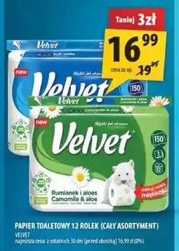 Arhelan Papier toaletowy Velvet Rumianek i aloes 12-pak oferta