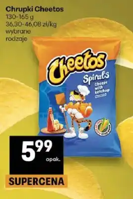 Delikatesy Centrum Chrupki Cheetos Spirals Cheese with ketchup oferta