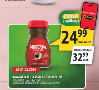 Arhelan Kawa rozpuszczalna Nescafe Classic oferta