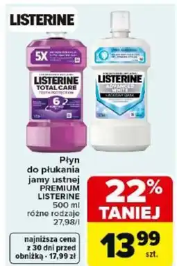 Carrefour Market Listerine Płyn do płukania jamy ustnej premium oferta