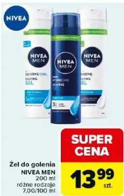 Carrefour Market Nivea men Żel do golenia oferta