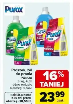 Carrefour Market Purox Proszek, żel do prania oferta