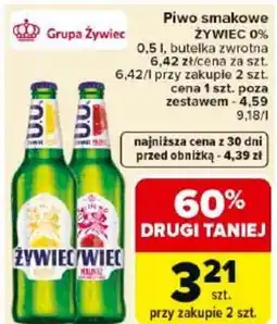 Carrefour Market Żywiec Piwo smakowe 0% oferta