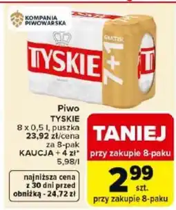 Carrefour Market Tyskie Piwo oferta