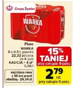 Carrefour Market Warka Piwo Classic oferta