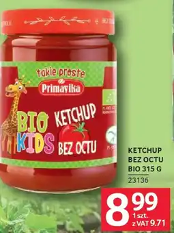Selgros Primavika Ketchup BIO kids bez octu oferta