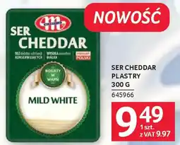 Selgros Mlekovita Ser Cheddar Plastry Mild White oferta
