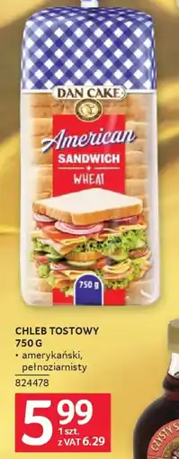 Selgros Dan cake Chleb Tostowy American Sandwich Wheat oferta