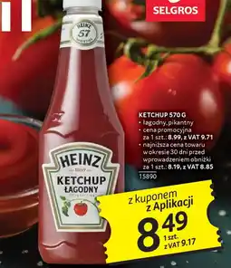 Selgros Heinz Ketchup oferta