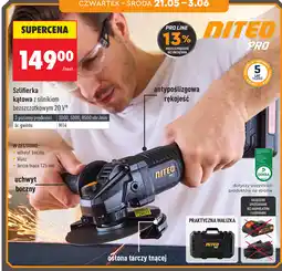 Biedronka NITEO PRO Szlifierka kątowa z silnikiem bezszczotkowym 20 V oferta