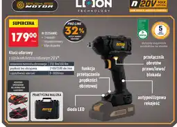 Biedronka Klucz udarowy z silnikiem bezszczotkowym 20 V* Niteo PRO oferta