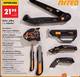 Biedronka Niteo Pro Zestaw noży, piłka lub miarka oferta