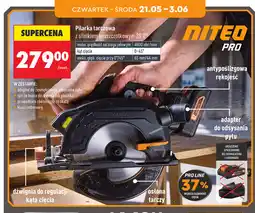 Biedronka Pilarka tarczowa z silnikiem bezszczotkowym 20 V* Niteo PRO oferta