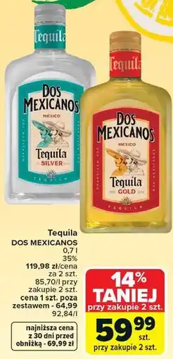 Carrefour Dos mexicanos Tequila oferta