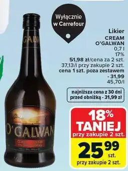Carrefour OGalwan Likier Cream oferta