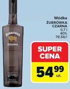 Carrefour Żubrówka Czarna wódka oferta