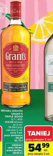 Carrefour Grants Whisky szkocka Triple Wood oferta