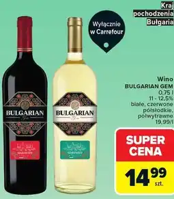 Carrefour Bulgarian gem Wino oferta