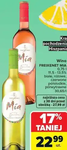 Carrefour Freixenet Mia Wino oferta