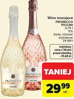 Carrefour Piccini Wino musujące Prosecco oferta