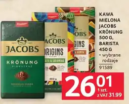 Selgros Jacobs Kawa mielona Krönung i Barista oferta