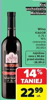 Carrefour Pastoral Wino kagor oferta