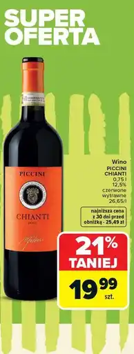 Carrefour Piccini Wino Chianti oferta