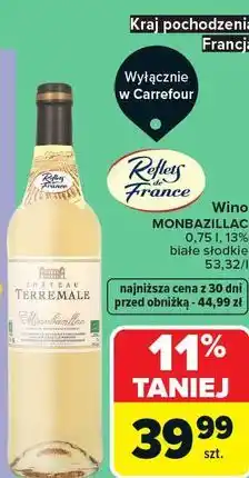 Carrefour Reflets de France Wino Monbazillac oferta