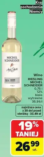 Carrefour Michel Schneider Wino Riesling oferta