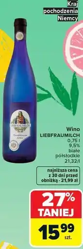 Carrefour Wino liebfraumilch oferta