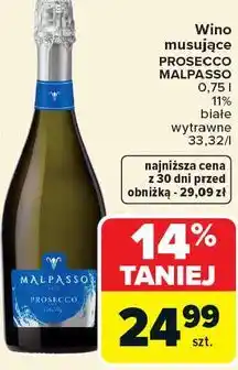 Carrefour Malpasso Wino musujące Prosecco oferta