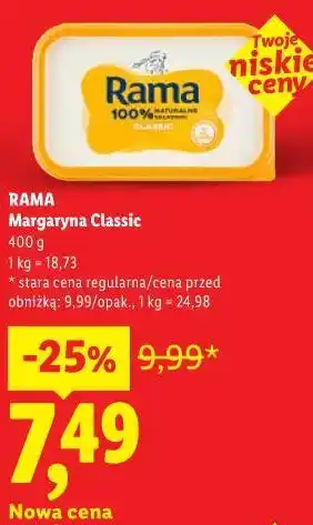 Lidl Margaryna Classic Rama oferta