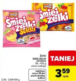 Carrefour Express Żelki ŚMIEJŻELKI STORCK 90 - 130 g różne rodzaje oferta