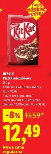 Lidl Płatki śniadaniowe Nestlé oferta