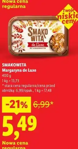 Lidl Margaryna de Luxe SMAKOWITA oferta