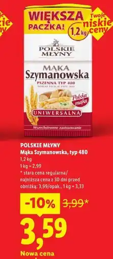 Lidl Mąka Szymanowska, typ 480 oferta