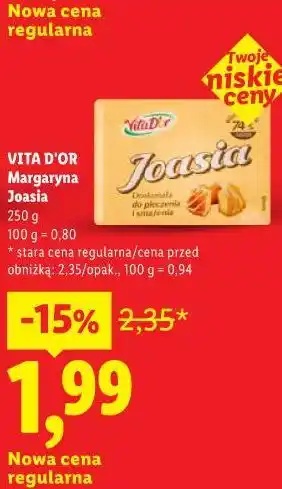 Lidl Margaryna Joasia VITA D'OR oferta