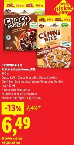Lidl Płatki śniadaniowe, XXL Crownfield oferta
