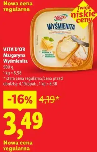 Lidl Margaryna Wyśmienita VITA D'OR oferta