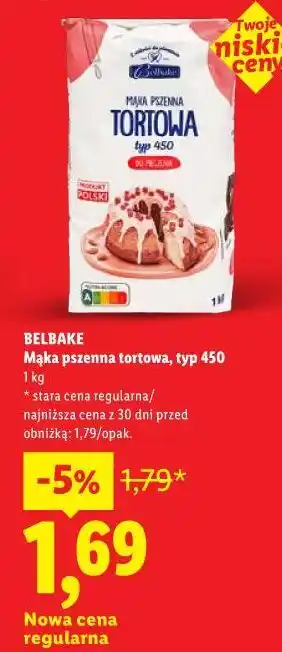 Lidl Mąka pszenna tortowa, typ 450 oferta