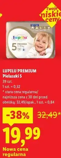Lidl Pieluszki 5 LUPILU PREMIUM oferta