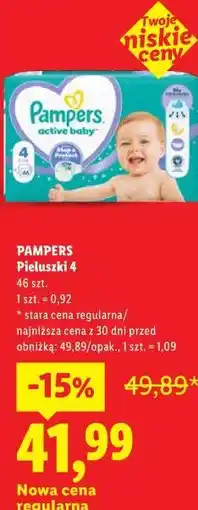 Lidl Pieluszki 4 PAMPERS oferta