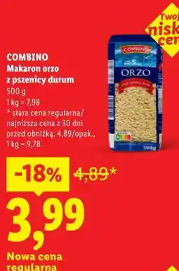 Lidl Makaron orzo z pszenicy durum oferta