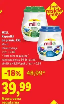 Lidl Kapsułki do prania, XXL MILL oferta