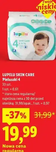 Lidl Pieluszki 4 LUPILU SKIN CARE oferta