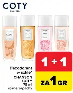 Carrefour Dezodorant w szkle* CHANSON COTY oferta