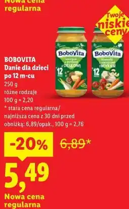 Lidl BOBOVITA Danie dla dzieci po 12 m-cu oferta