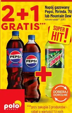Polomarket Napój gazowany Pepsi, Mirinda, 7Up lub Mountain Dew oferta